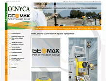 Tablet Screenshot of geomax.es